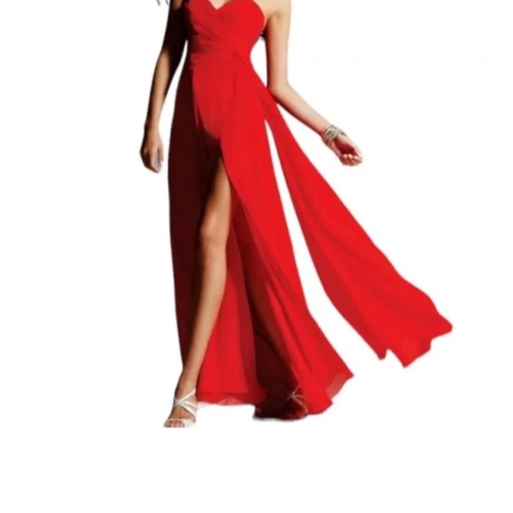 Elegant Red Evening Gown